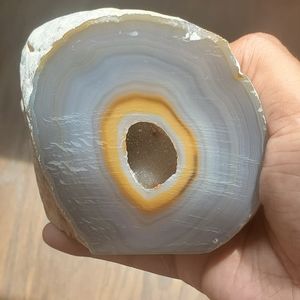 Druzy agate cut base crystal